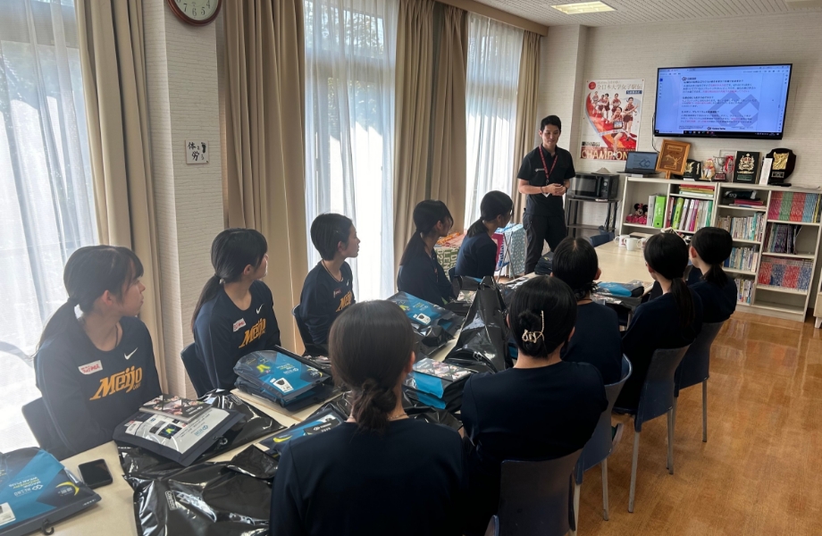 選手への製品勉強会